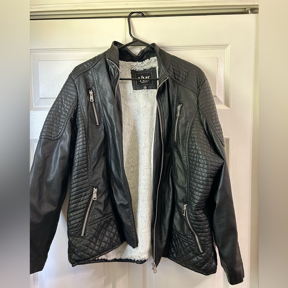 Women’s faux leather jacket